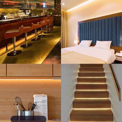 Aigostar - Tira LED com regulação 2m LED/18W/24/230V 3000K + comando