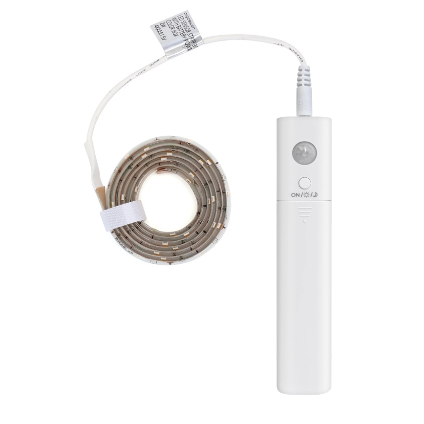 Aigostar - Tira LED com regulação e sensor 1m LED/2W/4xAAA 3000K IP65