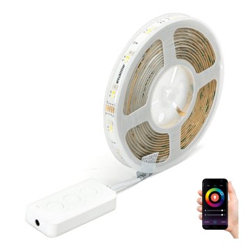 Aigostar - Tira LED RGBW com regulação 5m MESH Inteligente LED/24W/230V 2700-6500K + comando