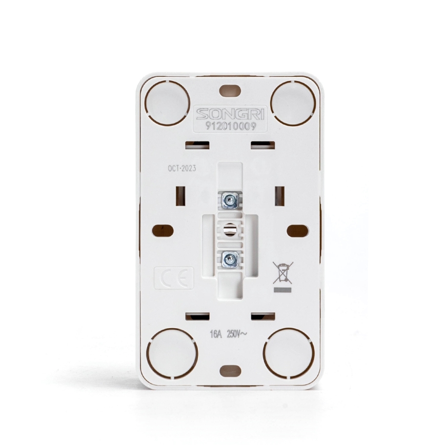 Aigostar - Tomada de parede dupla para uso doméstico SCHUKO 250V branca