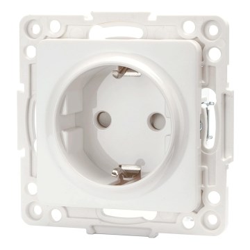 Aigostar - Tomada de parede sem moldura SCHUKO 250V branca