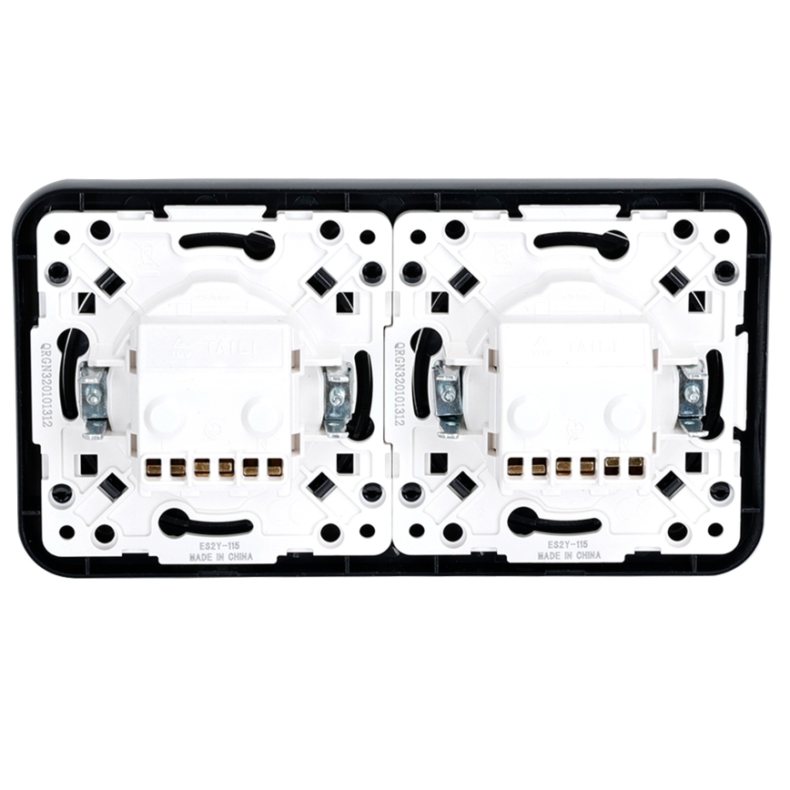 Aigostar - Tomada doméstica 2Z SCHUKO 250/16A