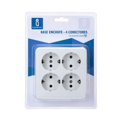 Aigostar - Tomada doméstica SCHUKO 4x 250/16A