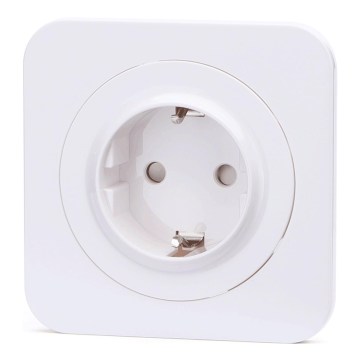 Aigostar - Tomada doméstica SCHUKO com moldura 250V branca