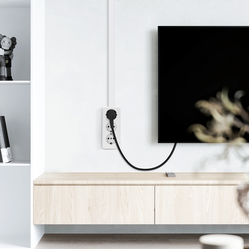 Aigostar - Tomada doméstica tripla SCHUKO 250 V / 16 A