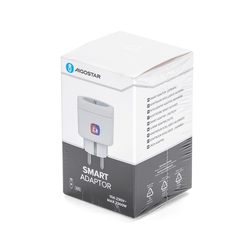 Aigostar - Tomada inteligente E 2300W Wi-Fi Tuya