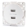Aigostar - Tomada USB sem moldura, 2x USB-A, branca