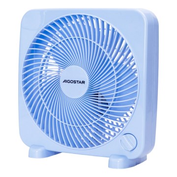 Aigostar - Ventilador de mesa 30W/230V azul