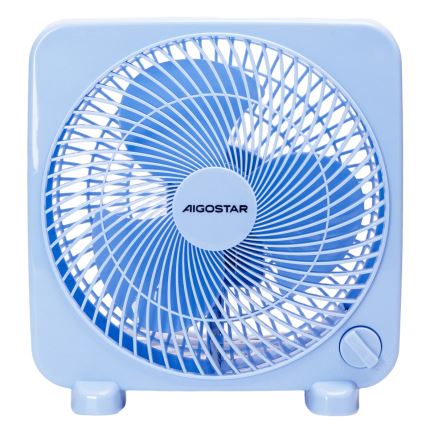 Aigostar - Ventilador de mesa 30W/230V azul