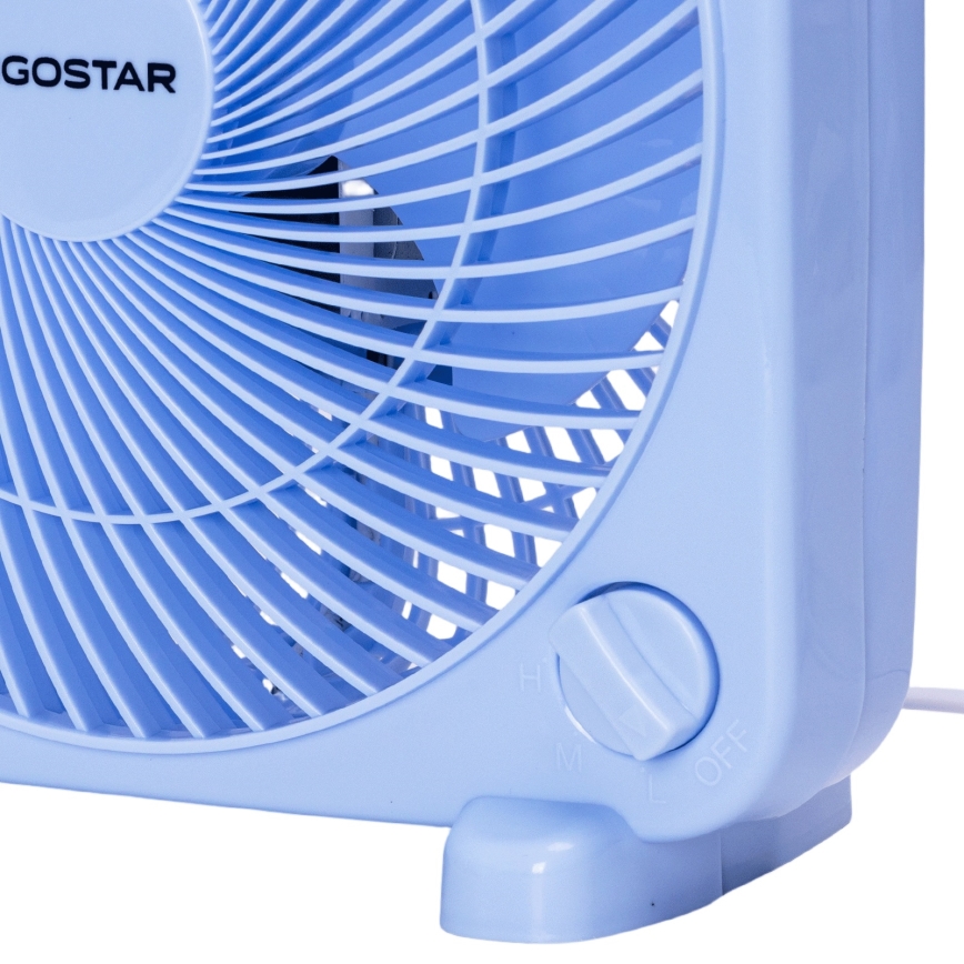 Aigostar - Ventilador de mesa 30W/230V azul