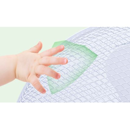 Aigostar - Ventilador de mesa 50W/230V branco
