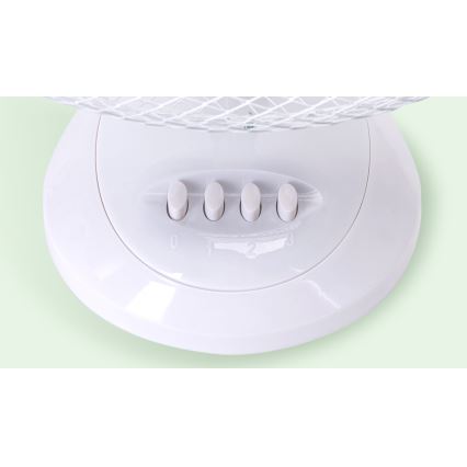 Aigostar - Ventilador de mesa 50W/230V branco