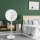 Aigostar - Ventilador de pé 2 em 1 45W/230V 110 cm branco