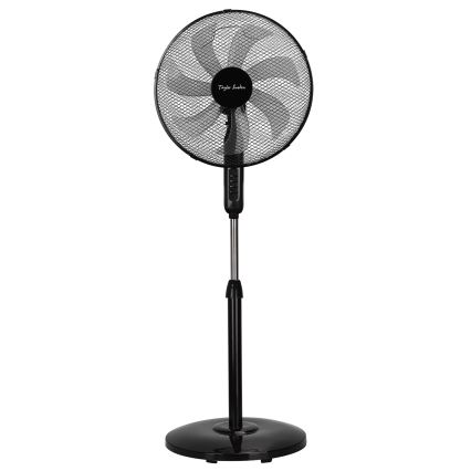 Aigostar - Ventilador de pé 50W/230V preto
