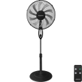 Aigostar - Ventilador de pé 55W/230V 130 cm preto + controlo remoto