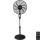 Aigostar - Ventilador de pé 55W/230V 130 cm preto + controlo remoto