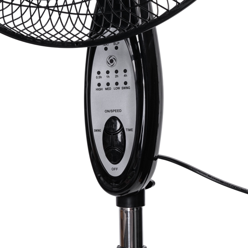 Aigostar - Ventilador de pé 60W/230V 130 cm preto + controlo remoto
