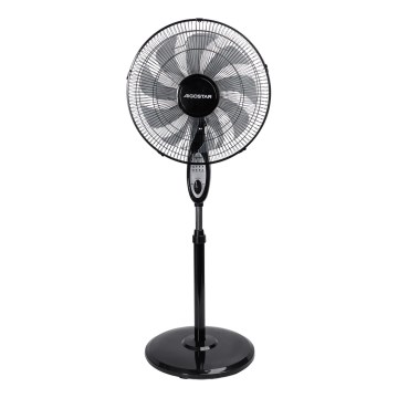 Aigostar - Ventilador de pé 60W/230V 130 cm preto + controlo remoto