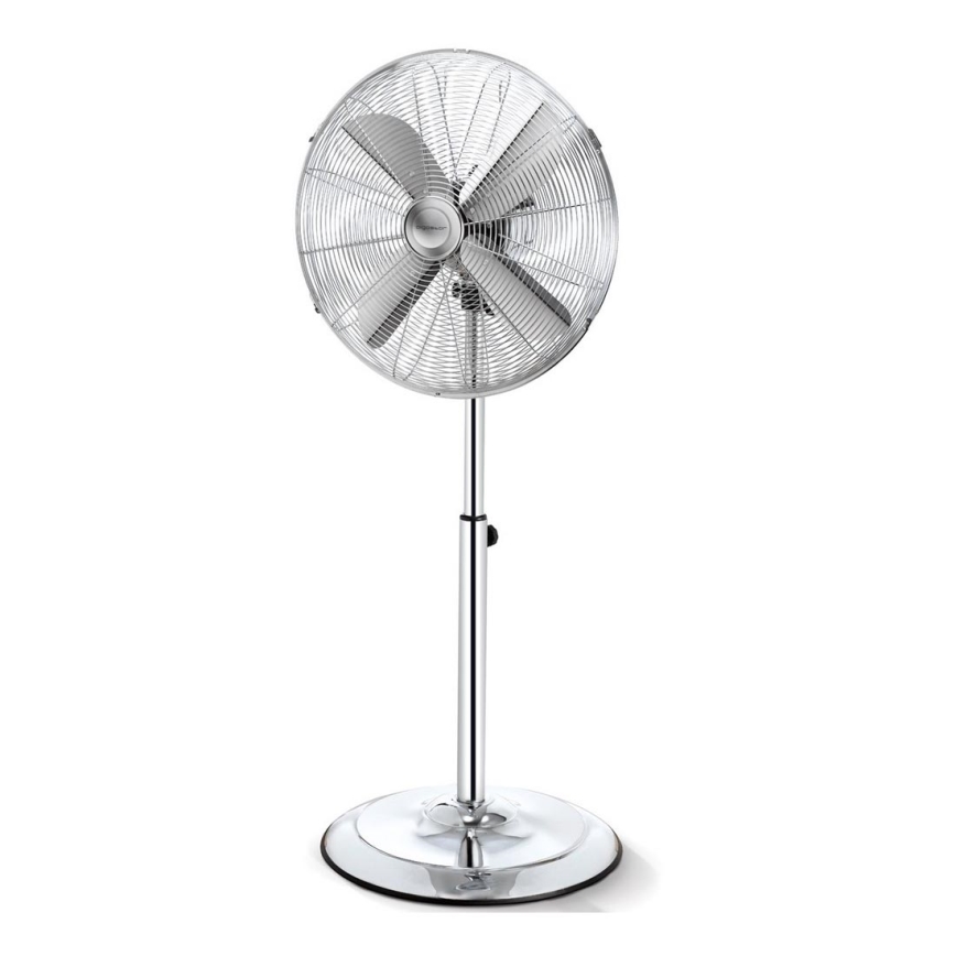Aigostar - Ventilador de pedestal 50W/230V 44,8 cm cromo brillante