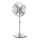 Aigostar - Ventilador de pedestal 50W/230V 44,8 cm cromo brillante