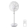 Aigostar - Ventilador de pie 2 en 1 45W/230V blanco + mando a distancia