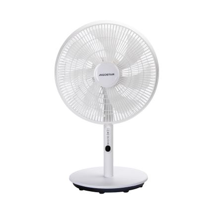 Aigostar - Ventilador de pie 2 en 1 45W/230V blanco + mando a distancia