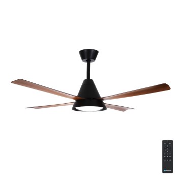 Aigostar - Ventilador de teto LED regulável LED/24W/230V 2700-6500K 132cm + controlo remoto