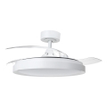Aigostar - Ventilador de teto LED regulável LED/50W/230V 2700-6500K 106cm branco + controlo remoto