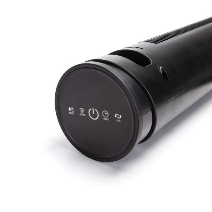 Aigostar - Ventilador de coluna 45W/230V preto + comando à distância