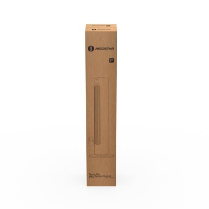 Aigostar - Ventilador de coluna 50W/230V branco + controlo remoto