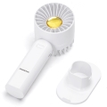 Aigostar - Ventoinha de bolso recarregável 4W/5V 500mAh USB branco