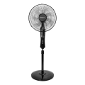 Aigostar - Ventoinha de pé 50W/230V 130 cm preta + comando remoto