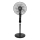 Aigostar - Ventoinha de pé 50W/230V 130 cm preta + comando remoto