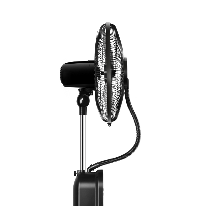 Aigostar - Ventoinha de pé com efeito de névoa 95W/230V preto/cinzento + comando