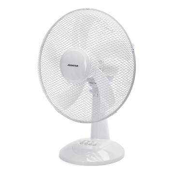 Aigostar - Ventoinha de secretária 45W/230V branca