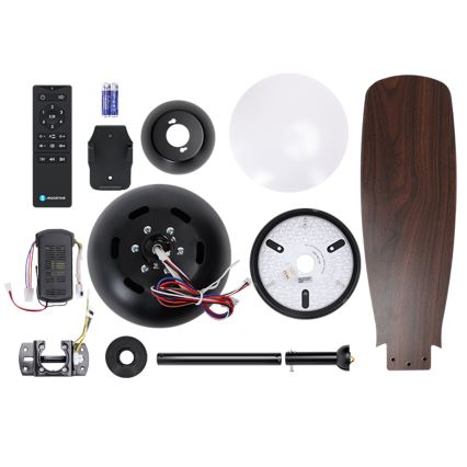 Aigostar - Ventoinha de teto LED com regulação LED/24W/230V 2700-6500K 106,6 cm + comando