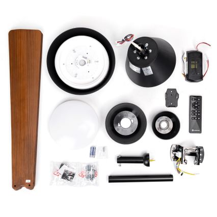 Aigostar - Ventoinha de teto LED com regulação LED/24W/230V 2700-6500K 132cm + comando