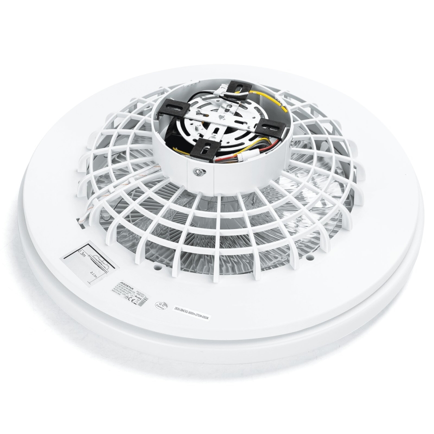 Aigostar - Ventoinha de teto LED com regulação LED/40W/230V 2700-6500K diâmetro 48 cm + comando branco