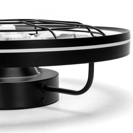 Aigostar - Ventoinha de teto LED com regulação LED/40W/230V 2700-6500K diâmetro 48 cm + comando preto