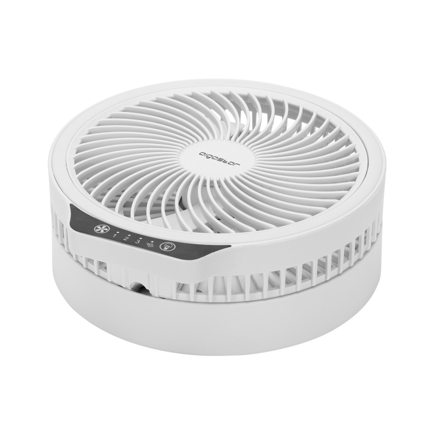 Aigostar - Ventoinha dobrável sem fios com porta USB 6,5W/5V