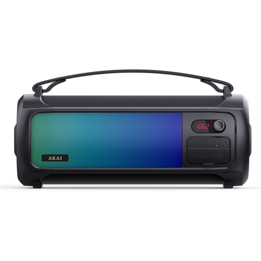 AKAI ABTS-35 - Coluna sem fios com iluminação RGB 10W/3000 mAh