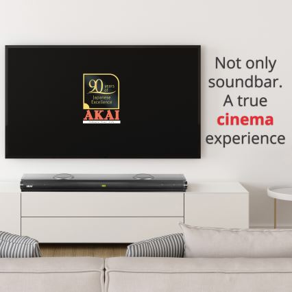 AKAI ASB-29 - Barra de som com subwoofer ativo 120W/230V + comando remoto