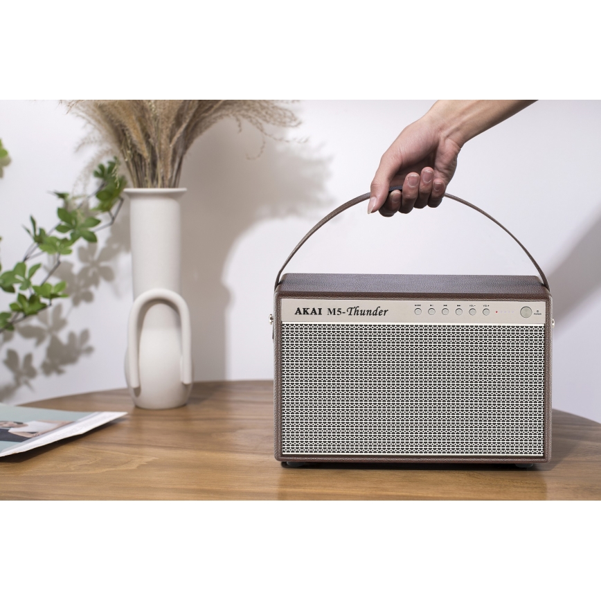 AKAI M5 THUNDER COFFEE - Coluna sem fios 70W/8000 mAh