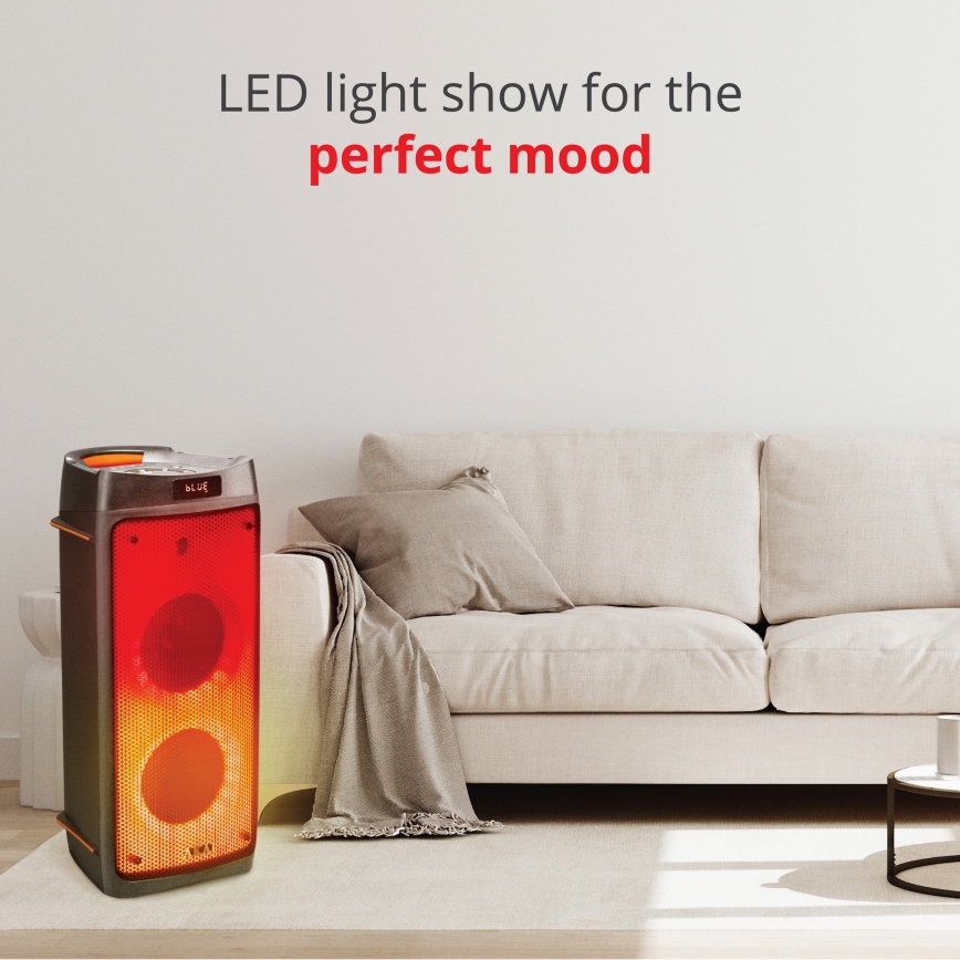 AKAI PARTY BOX 810 - Coluna sem fios 65W/230V 5000 mAh + controlo remoto