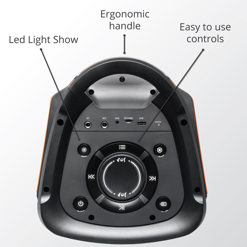 AKAI PARTY BOX 810 - Coluna sem fios 65W/230V 5000 mAh + controlo remoto