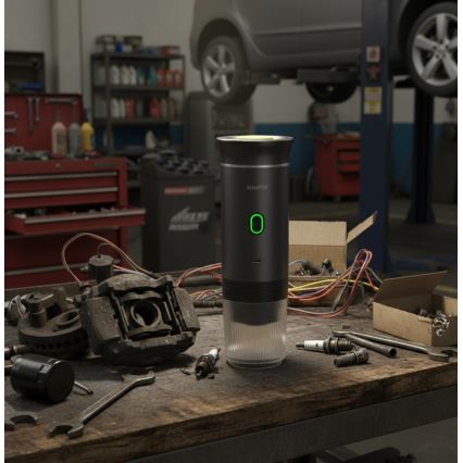 Aligator ACM002 - Cafeteira de viagem recarregável PortaCaffé 3 em 1 72W/7500 mAh cinzenta