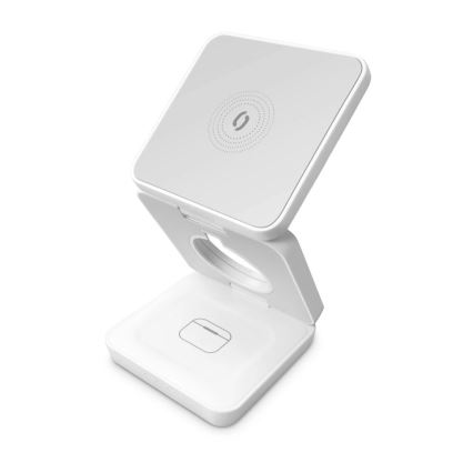 Aligator AMS09WT - Estação de carregamento sem fios MagSafe 3 em 1 15W branca
