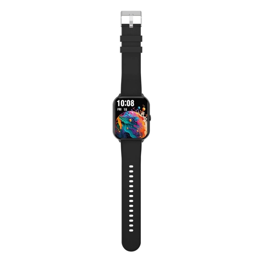 Aligator AW10BK - Relógio inteligente Watch GO 220 mAh IP67 preto