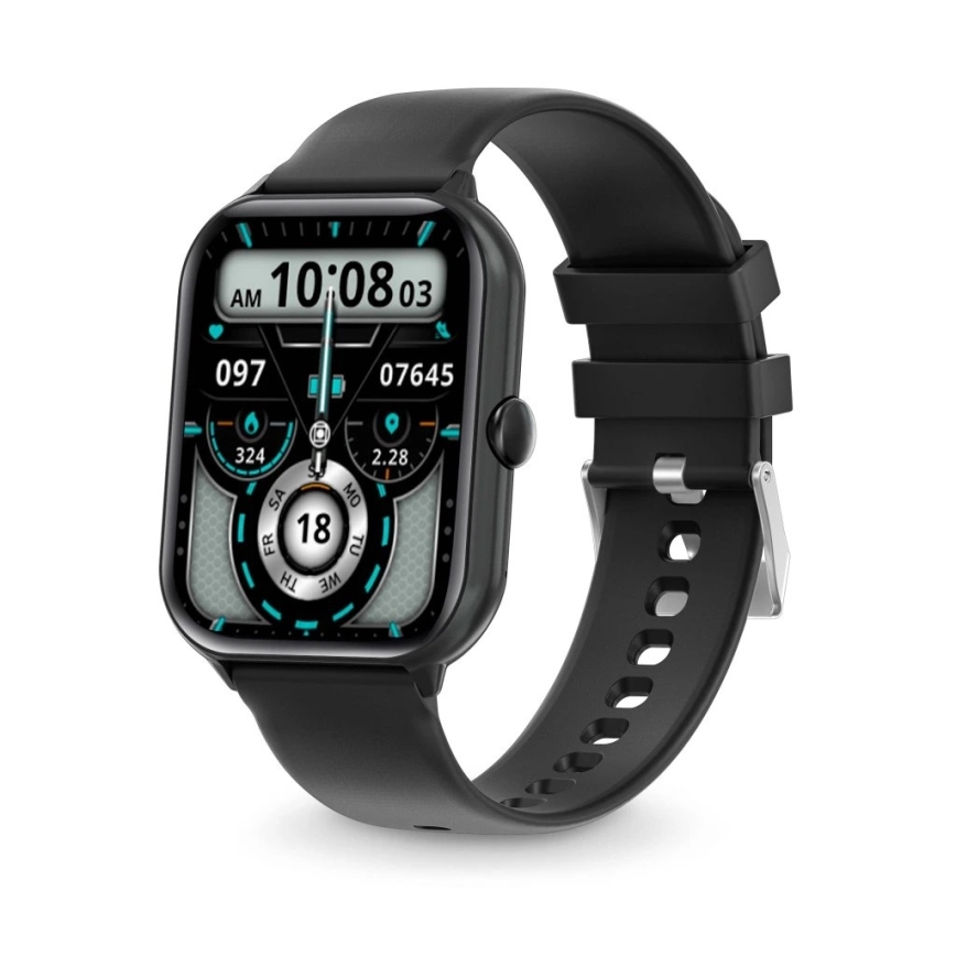Aligator AW10BK - Relógio inteligente Watch GO 220 mAh IP67 preto