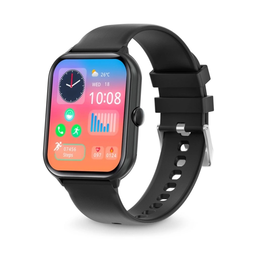 Aligator AW10BK - Relógio inteligente Watch GO 220 mAh IP67 preto